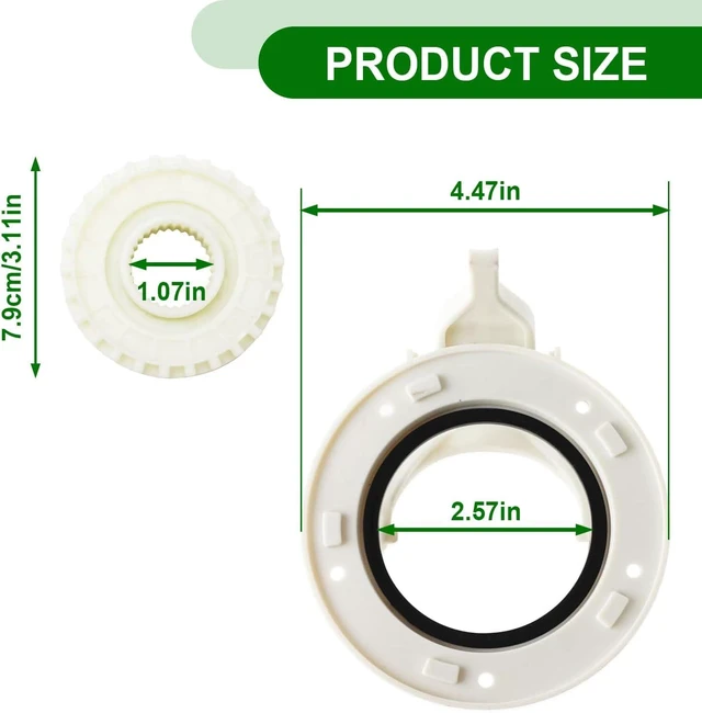Alt view image 6 of 7 - Washer Clutch Gear Coupling Replace dc97-18439a 1pcs Clutch Gear and 1pcs Clutch Gear Part clutch gear and Washer Clutch Gear Part Fit For samsung washer clutch WA54M8750AV/A4 WA54M8750AW/A4