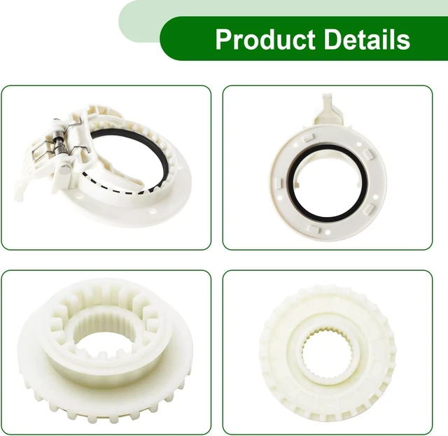 Alt view image 7 of 7 - Washer Clutch Gear Coupling Replace dc97-18439a 1pcs Clutch Gear and 1pcs Clutch Gear Part clutch gear and Washer Clutch Gear Part Fit For samsung washer clutch WA54M8750AV/A4 WA54M8750AW/A4
