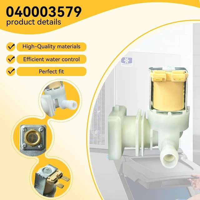 Alt view image 2 of 6 - 040003579 Ice Machine Water Inlet Valve Compatible with Manitowoc Ice Machines, Replacement Part 040003579 MAN040003579 33129042