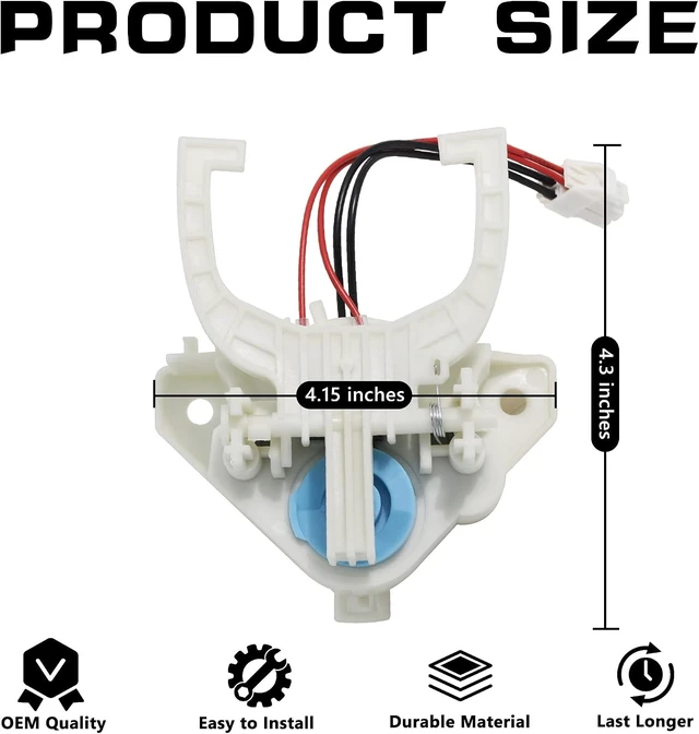 Alt view image 2 of 7 - WH03X36897 WH18X27186 Washer Dryer Combo Mode Shifter Actuator,Compatible with GE Laundry, Replaces 4984434 AP7225424 PS17626543 EAP17626543
