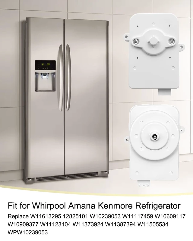 Alt view image 4 of 6 - W11613295 Refrigerator Condenser Fan Motor Fit for Whirpool Amana Kenmore,Replace 12825101 W10239053 W11117459 W10609117 W10909377 W11123104 W11373924 W11387394 W11505534 WPW10239053