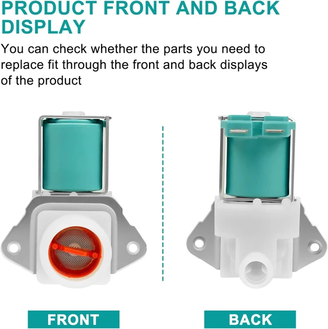 Alt view image 5 of 6 - DC62-30314L Dishwasher Water Inlet Valve Compatible with SAMSUNG Dishwasher DW80K7050UG/AA DW80K5050US/AA DW80R9950QN/AA-00 Replacement PS4209101 PAP5582579