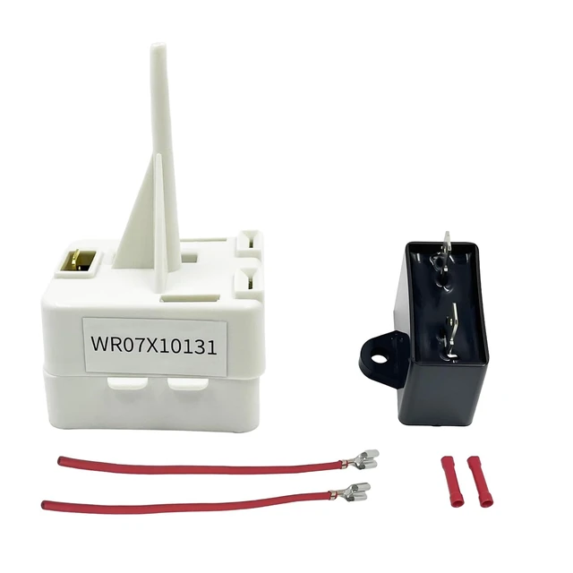Main image of WR07X10131 Refrigerator Compressor Start Relay,WR07X10131 Refrigerator Compressor Start Relay With Capacitor