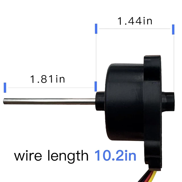 Alt view image 2 of 5 - EAU65058519 Refrigerator Condenser Fan Motor Suitable for LG 12V DC efficient Heat Dissipation Low Noise Easy Installation