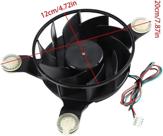 Alt view image 6 of 7 - 12026640 Noise Reducing Refrigerator Evaporator Fan Motor Centrifugal Turbines Cooling Quiet Motor Fan Refrigerator Part