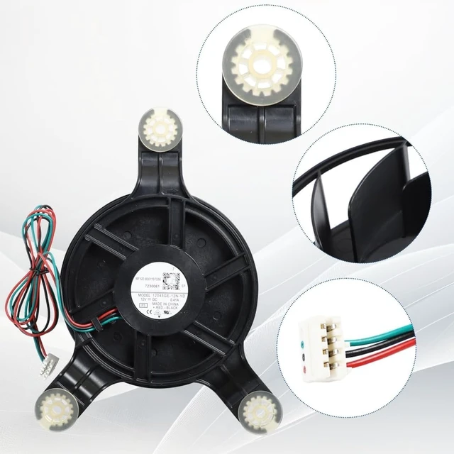 Alt view image 3 of 7 - 12026640 Noise Reducing Refrigerator Evaporator Fan Motor Centrifugal Turbines Cooling Quiet Motor Fan Refrigerator Part