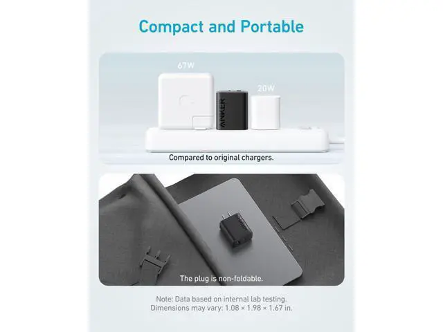 Alt view image 5 of 7 - iPhone 17/16 Charger 2-Pack 20W Fast USB C Charger Block for iPhone 16/16 Pro Max/15 Series/iPad Pro and More (Black 2 Pack & 2 Cable)