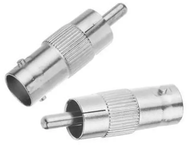 Main image of 2Pcs/lot BNC Female to RCA Male Coax Cable Connector Coupler Adapter for CCTV Camera Audio Camera security Surveillance system