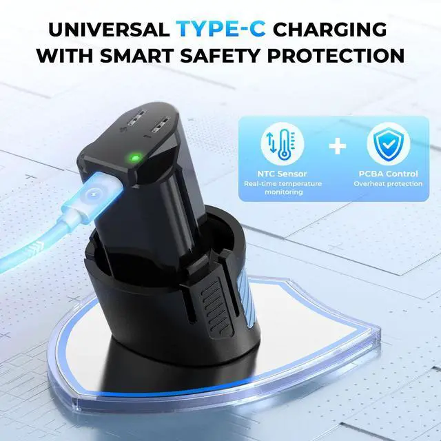 Alt view image 4 of 7 - BladeVolt Rechargeable Cordless Electric Fillet Knife with 7" & 9" Blades, 27,000 RPM Motor, Type-C Battery, Non-Slip Grip & Safety Lock, Portable Carry Case, Fishing Gear and Gifts for Men