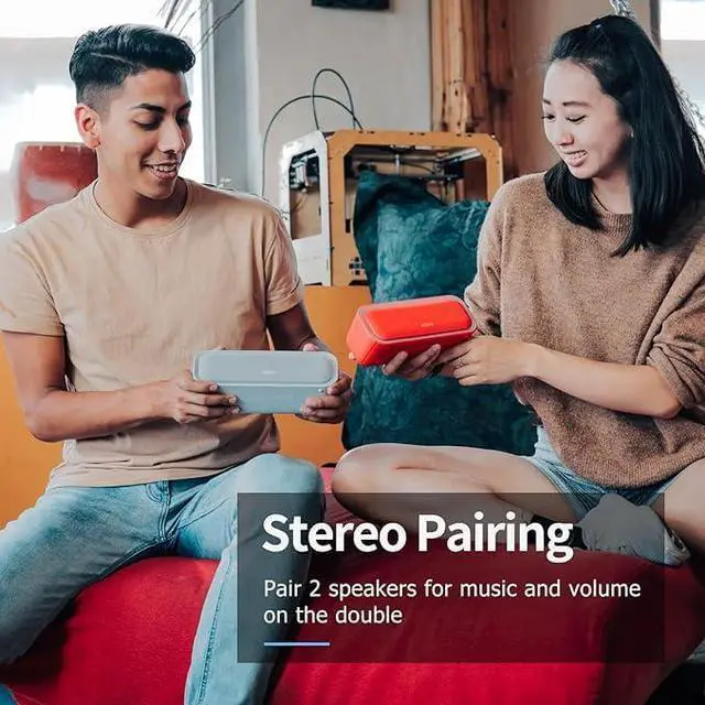 Alt view image 6 of 7 - SoundBox Pro Bluetooth Speaker, 20W Stereo Sound, Active Extra Bass, 20H Playtime, Multi-Colors Lights, TWS Pairing, IPX6 Waterproof for Garden, Hiking, Camping, Outdoor, Party-Black