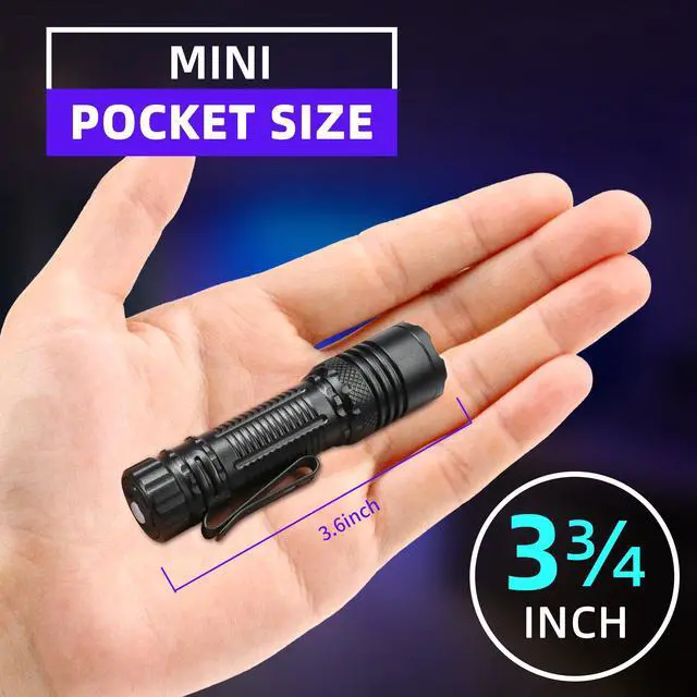 Alt view image 6 of 7 - 365nm UV Flashlight Black Light, Mini but Powerful Blacklight USB- C Rechargeable, Focusable Woods Lamp Water Resistant, Detector for Pet Urine, AC Leak Detection, Curing Resin