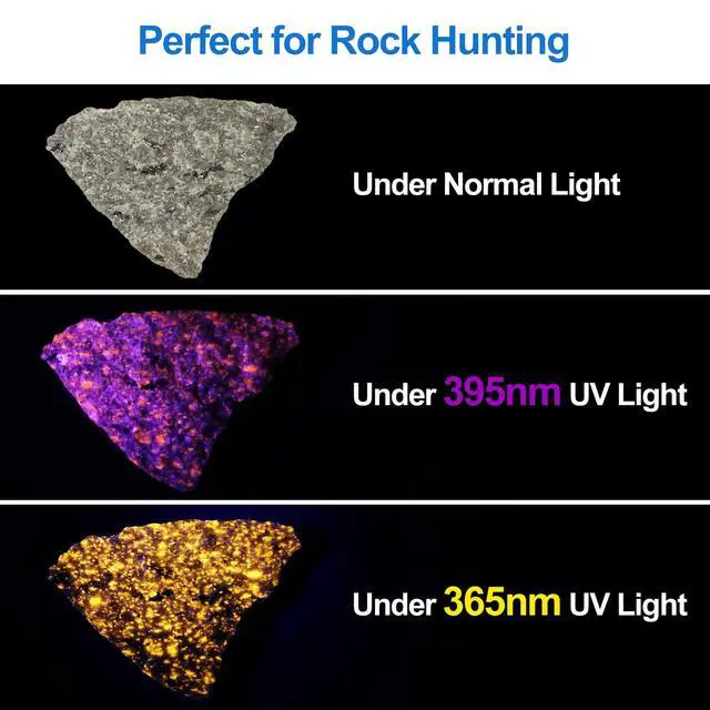 Alt view image 4 of 7 - X7 Pro 365nm UV Light Blacklight Flashlights: LED Black Light Flashlite Professional Ultraviolet Flashlight Pet Urine Detector for Dog Cat, Resin Curing and Rock Hunting(Batteries are Included)
