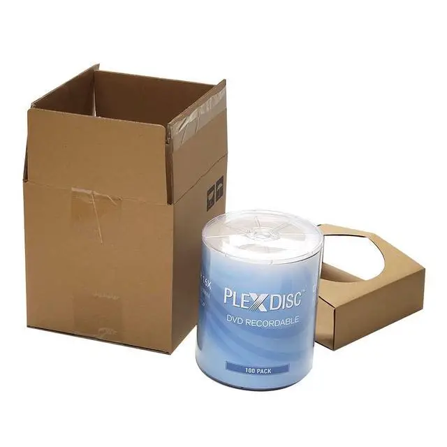 Alt view image 3 of 7 - PlexDisc DVD-R 4.7GB 16x Branded Logo Recordable Media Disc - 100 Disc (No Container) FFP, Writable Blank DVDs for Movies, Music, Data Files - Blank DVD Discs 100 Pack