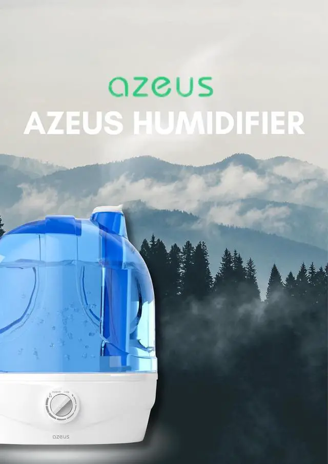 Alt view image 2 of 6 - Humidifiers for Bedroom, 2.8L Ultrasonic Cool Mist Humidifiers for Home Baby Nursery & Plants, Quiet Top Fill Air Humidifier Lasts Up to 30 Hours, Auto Shut-Off (BPA-Free)