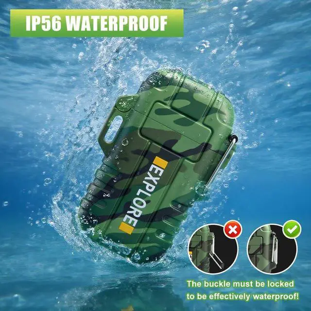 Alt view image 3 of 7 - Electric Lighter USB C Rechargeable Plasma Lighter Windproof Flameless Arc Lighters, Waterproof Matches for Camping Hiking Hunting, Survival Tactical Gear Gifts for Men Fathers Husband