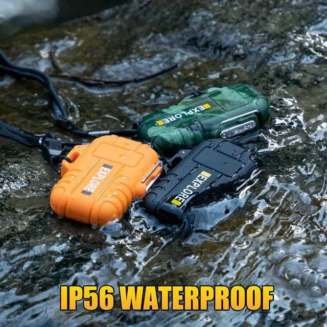 Alt view image 2 of 7 - LcFun 3 Pack Waterproof Outdoor Lighter, Windproof Torch Lighters Butane Refillable, Electric Dual Arc Plasma Lighter USB Rechargeable, Camping Hiking Survival Tactical Gear Gadgets for Men