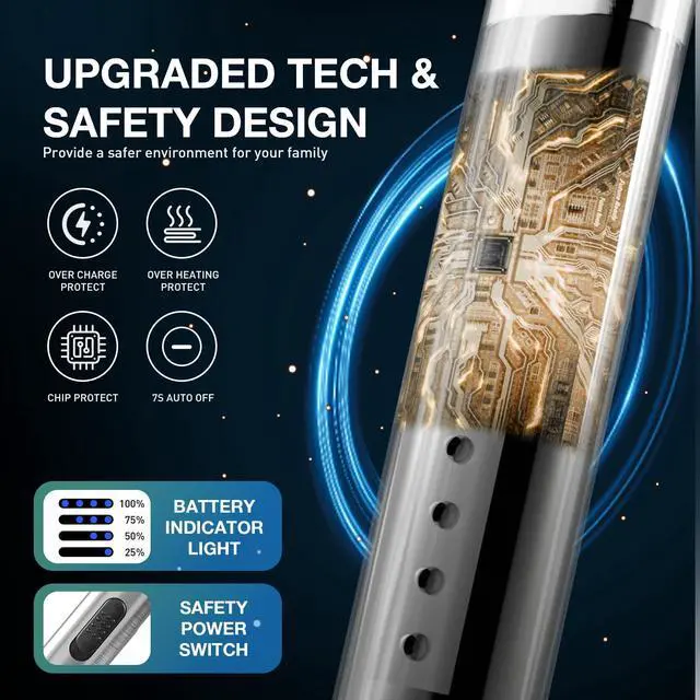 Alt view image 3 of 7 - TIKETT 2 Pack USB Type C Electric Rechargeable Plasma Arc Candle Lighter, Long Windproof Flameless Lighter with Safety Lock for Candle, BBQ, Grill, Camping, Gas Stoves Black, Rose Gold