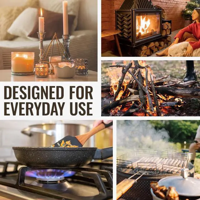 Alt view image 7 of 7 - MK Lighter Outdoor Series Willow 9-Inch Xtra Length Extended Flex Neck 4-Pack Designs Multipurpose Refillable Adjustable Flame, Candle & BBQ Lighters, Prepping & Camping Supplies, Survival Lighters