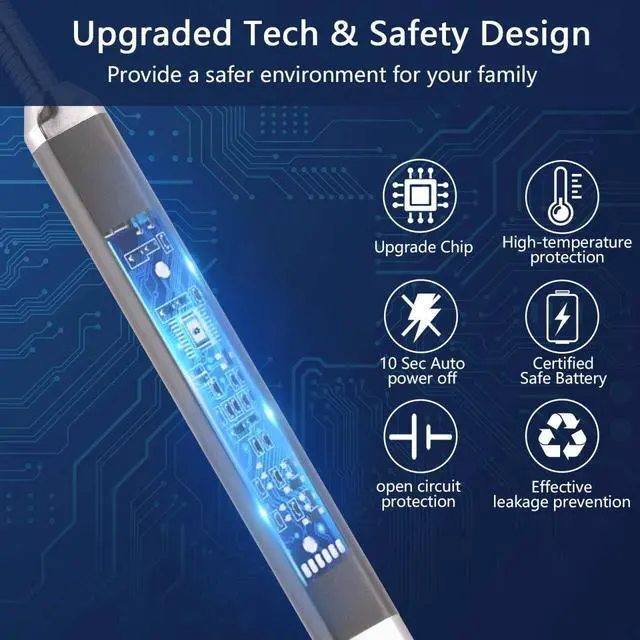 Alt view image 3 of 7 - MEIRUBY Electric Candle Lighter, Valentine's Day Gifts for Women Mom Men Wife, USB Arc Rechargeable Windproof Long Lighter for Candle BBQ Birthday Housewarming Gift Idals