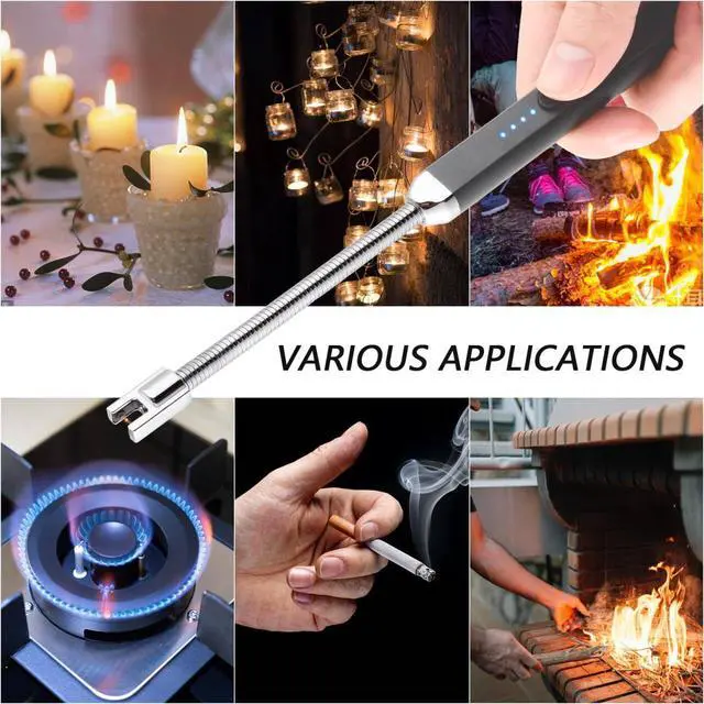 Alt view image 7 of 7 - MEIRUBY Electric Candle Lighter, Valentine's Day Gifts for Women Mom Men Wife, USB Arc Rechargeable Windproof Long Lighter for Candle BBQ Birthday Housewarming Gift Idals