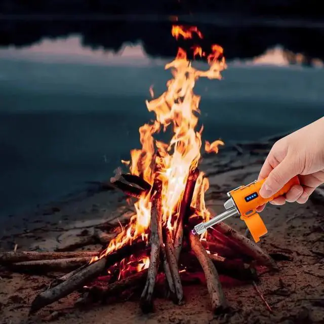 Alt view image 7 of 7 - LcFun Electric Lighters Rechargeable Lighters Flexible Neck Dual Arc Electronic Lighter USB C Lighter with LED Battery Indicator and Flashlight for Candle, Camping, Hiking, Outdoor Adventure