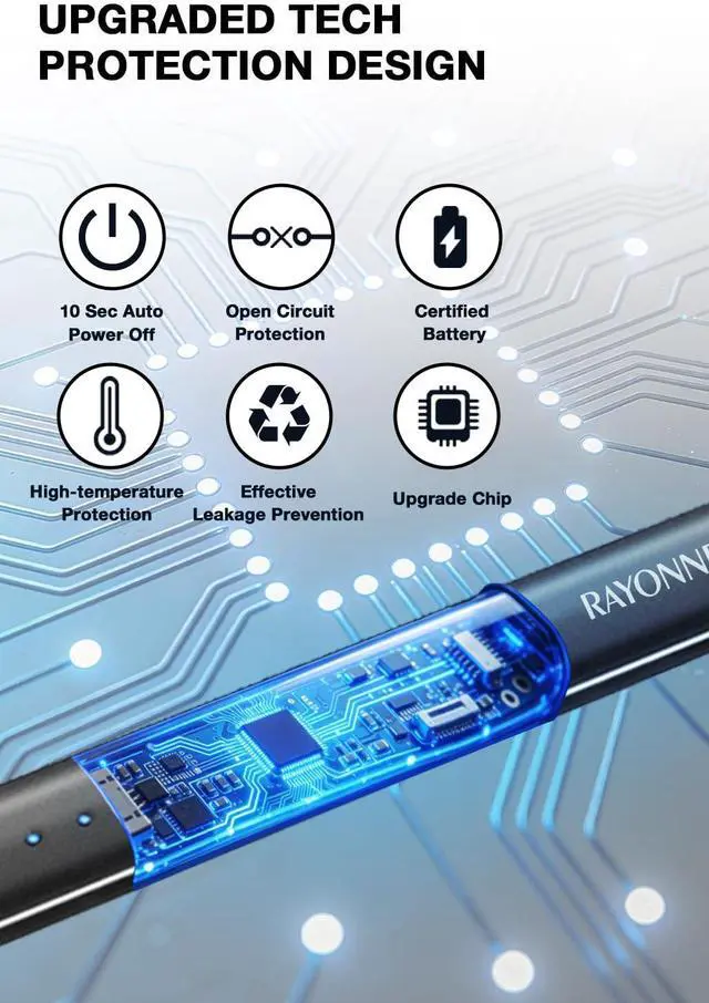 Alt view image 6 of 7 - RAYONNER Rechargeable Electric Candle Lighter Windproof Plasma Arc Lighter for Deep Jars, BBQ Camping Flameless Fire Starter Christmas Stocking Stuffers Gift (Black+Green/Blue Gradient)