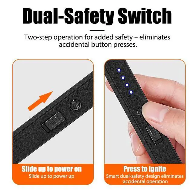 Alt view image 5 of 7 - Candle Lighter Electric Arc Lighters for Candle, Long Neck Flameless & Windproof Rechargeable USB, Camping BBQ (Sliver)