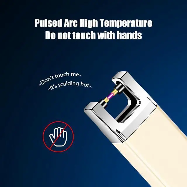 Alt view image 7 of 7 - Candle Lighter Electric Arc Lighters for Candle, Long Neck Flameless & Windproof Rechargeable USB, Camping BBQ (Sliver)