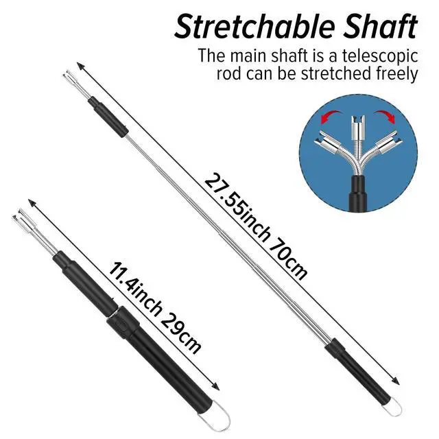 Alt view image 2 of 7 - Electric Arc Flexible Neck Long Lighter,Retractable Length 11.4in to 27.55in,Rechargeable Windproof USB Lighter,360° Rotated Ignition Port, Lighters for Candle Fireplace Pilot Light BBQ Grill Black