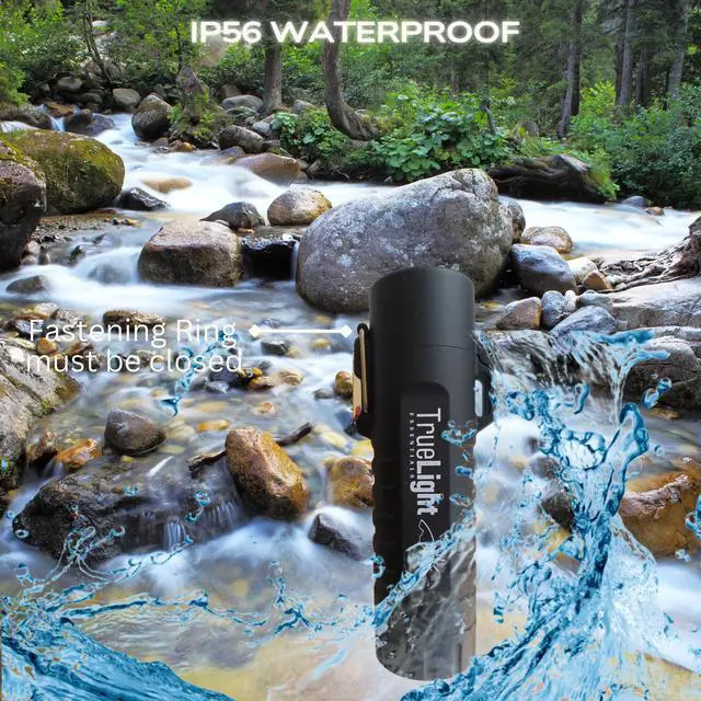 Alt view image 6 of 7 - TrueLightEssentials Electric Rechargeable Plasma Lighter - Waterproof USB Arc Lighters with Flashlight LED Battery Indicator and Flexible Neck for Candle Survival Camping Emergency (Black, Long)