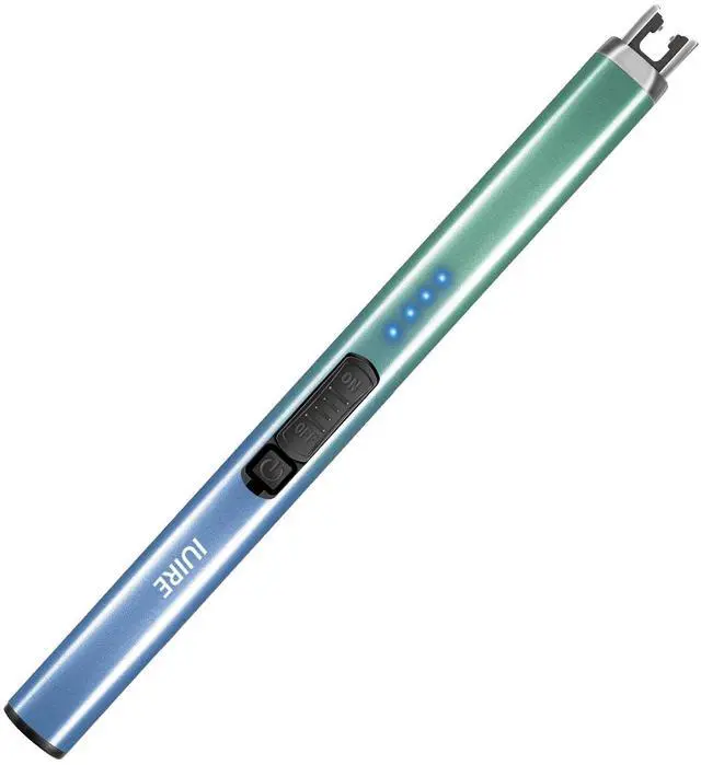 Main image of Electric Candle Lighter with Flashlight USB C Rechargeable Arc Lighters for Candles Windproof Plasma for Camping BBQ Stove Home Emergency with Safety Switch LED Battery Display