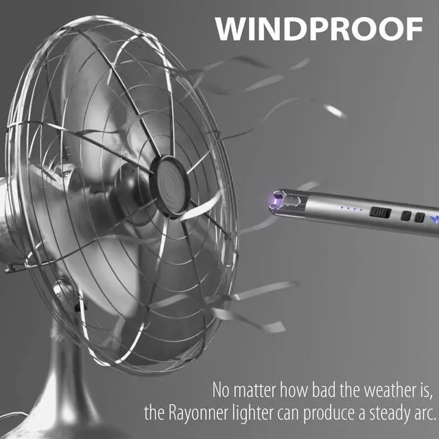 Alt view image 6 of 6 - Futratrix Electronic Candle Lighter Stocking Stuffers Arc Windproof Flameless USB Rechargeable Lighter with Safe Button (1 Pack - Pink)