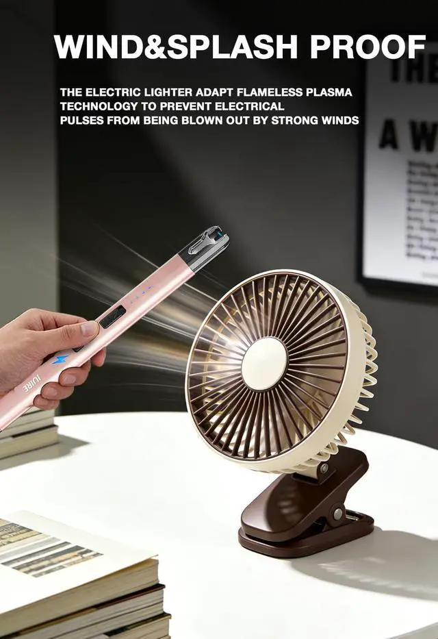 Alt view image 5 of 6 - IUIRE Electric Candle Lighter with Flashlight USB C Rechargeable Arc Lighters for Candles Windproof Plasma for Camping BBQ Stove Home Emergency with Safety Switch & LED Battery Display