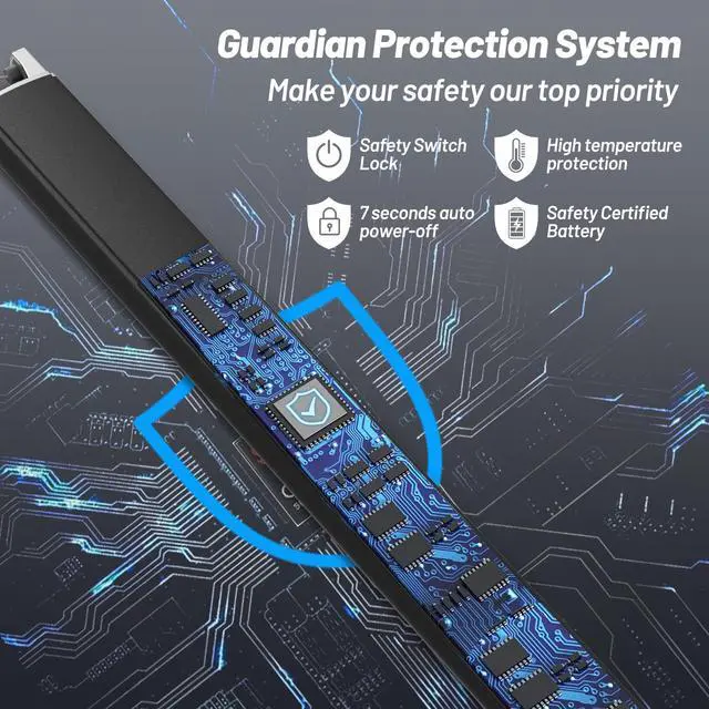 Alt view image 4 of 6 - AJIJING Electric Candle Lighter, Windproof, Safety Lock, USB Type-C, Rechargeable Lighter with Led Display, for Candle BBQ Camping Festivals (Black)