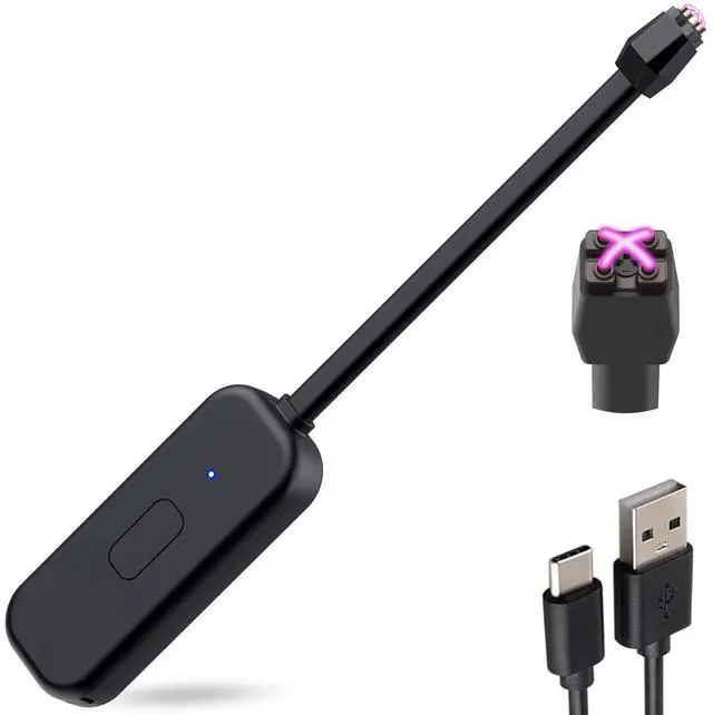 Main image of Candle Lighter, Windproof Electric Lighter Arc Lighter with USB-C Charging Battery Indicator | X-Type Plasma Beams | for Candles, Cooking, Stoves, Camping