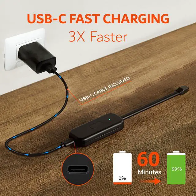 Alt view image 6 of 7 - Candle Lighter, Windproof Electric Lighter Arc Lighter with USB-C Charging Battery Indicator | X-Type Plasma Beams | for Candles, Cooking, Stoves, Camping