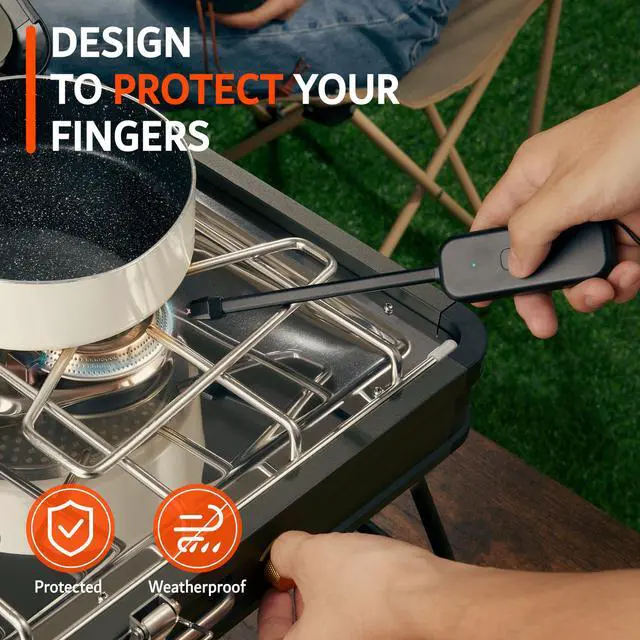 Alt view image 4 of 7 - Candle Lighter, Windproof Electric Lighter Arc Lighter with USB-C Charging Battery Indicator | X-Type Plasma Beams | for Candles, Cooking, Stoves, Camping