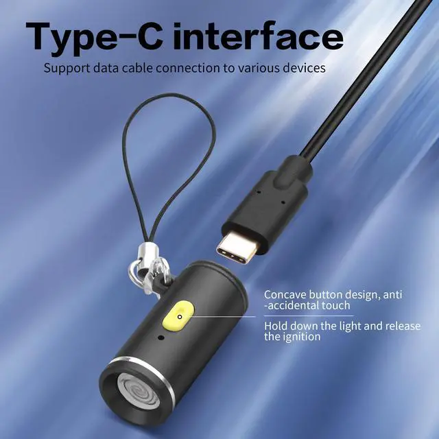 Alt view image 3 of 7 - YAODHAOD Electric Lighter USB C, Windproof Flameless Arc Lighter, 2-Pack (Black)