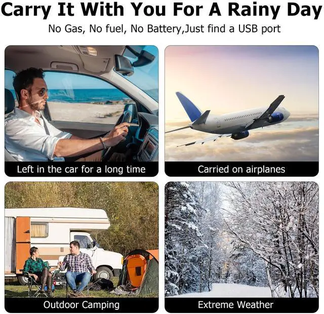 Alt view image 7 of 7 - YAODHAOD Electric Lighter USB C, Windproof Flameless Arc Lighter, 2-Pack (Black)