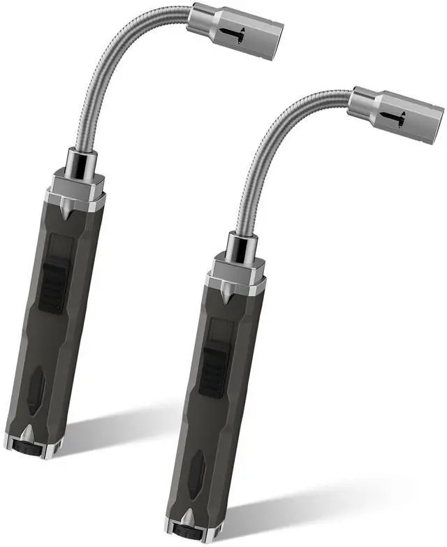 Main image of TONYFUL Butane Lighter Long Neck Torch Lighter 2 Pack, Jet Flame Windproof Lighter with Visual Fuel Window, Refillable Lighters for Candle, Camping, Fireplace, BBQ(Fuel Not Included)