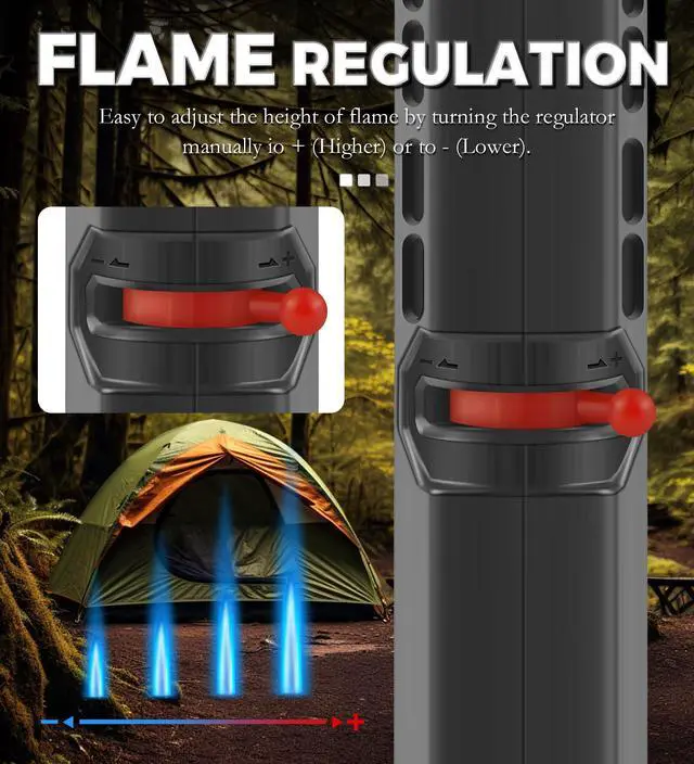 Alt view image 5 of 7 - Samniu 4 Pack of Torch Lighter, Windproof Adjustable Jet Flame, with Safety Lock, Long Refillable Butane Torch Lighters for Grill, Camping, Candle, Stove (NO Gas)