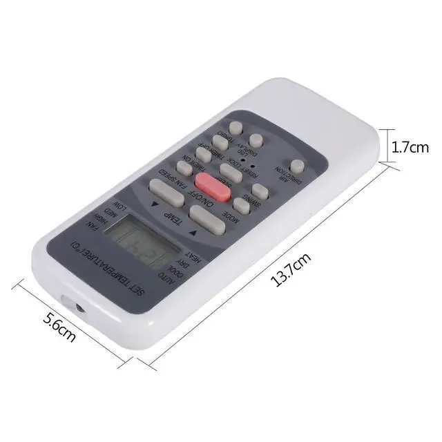 Alt view image 3 of 7 - Universal Air Conditioner Remote Controller, Air Conditioner Remote Control Replacement Fit for R51M/E, Compatible with for R51 Series R51/E R51/CE R51M/CE R51D/E R51M/BGE R51M/BGE Air Conditioner