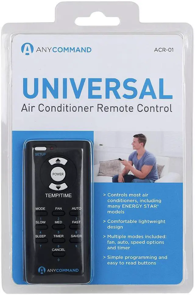 Alt view image 6 of 6 - Universal Air Conditioner Remote Control, AC Remote for Over 60 Brands, Lightweight AC Remote Control Universal with Multiple Modes
