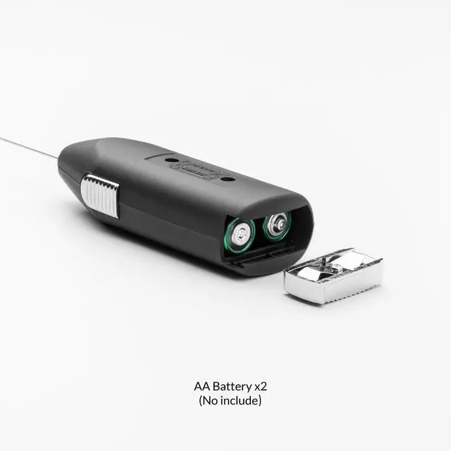 Alt view image 7 of 7 - Electric Milk Frother Drink Mixer ROMAUNT Handheld Electric Battery Operated Frother Coffee Stainless Steel Foam Maker Perfect for Espresso, Latte, Cappuccino with Bonus Protective Case, Mix Spoon