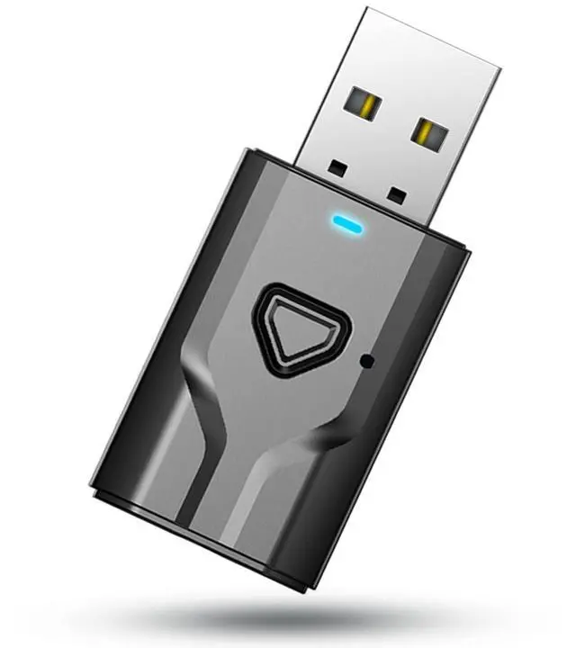 Main image of Bluetooth 5.0 2-in-1 Transmitter and Receiver, Low Latency USB Bluetooth Audio Adapter for TV, Car, Home Stereo, Speaker, Smart TV, Tablet, Smartphone, Desktop, Headphones