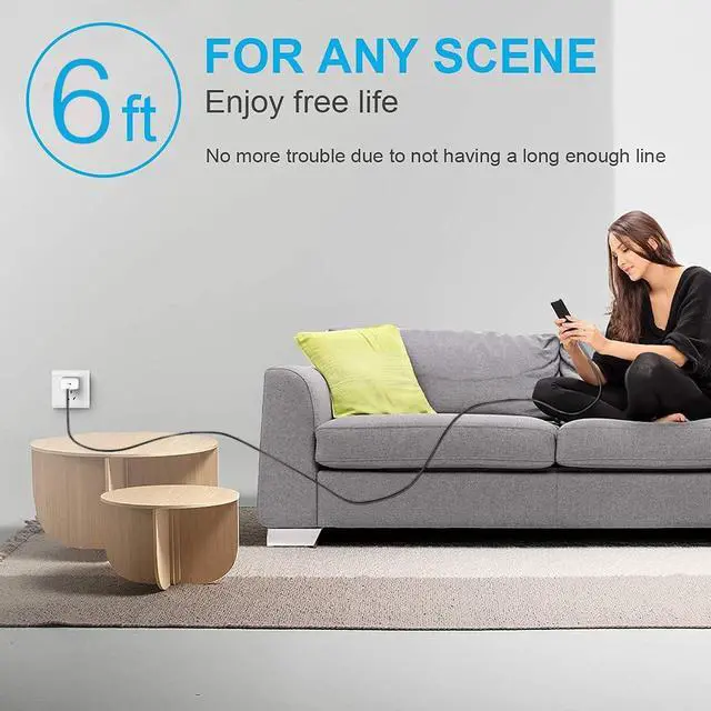 Alt view image 6 of 6 - 6FT iPhone 17 Car Carplay Cable, USB A to USB C Chaging Cable for iPhone 15/16/17 Pro Max, 17E/16E, air,Plus, Samsung A55/A54/A50/A15/A14/S25/S24/S23/S22,Google Pixel 9 Pro/8a Android Car Charger Cord