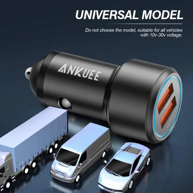 Alt view image 7 of 7 - USB C Car Charger, 2 Pack PD 20W & QC 3.0 22.5W USB Car Fast Charger Plug, Mini Aluminum Alloy Cigarette Lighter Charging Adapter, Compatible with iPhone, Galaxy S22/21 Google Pixel 6