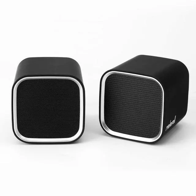 Main image of Computer Speakers for Desktop PC, Laptop, Mac, USB Powered, Small Wired 2.0 Channels Dual Stereo Clear with Bass Less Distortion