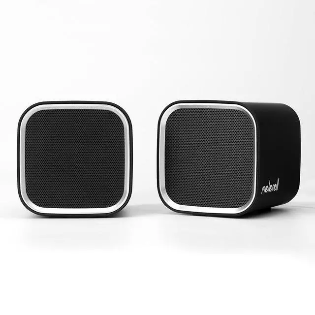 Alt view image 3 of 7 - Computer Speakers for Desktop PC, Laptop, Mac, USB Powered, Small Wired 2.0 Channels Dual Stereo Clear with Bass Less Distortion