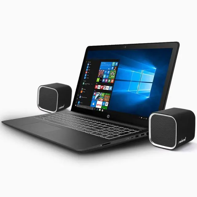 Alt view image 7 of 7 - Computer Speakers for Desktop PC, Laptop, Mac, USB Powered, Small Wired 2.0 Channels Dual Stereo Clear with Bass Less Distortion